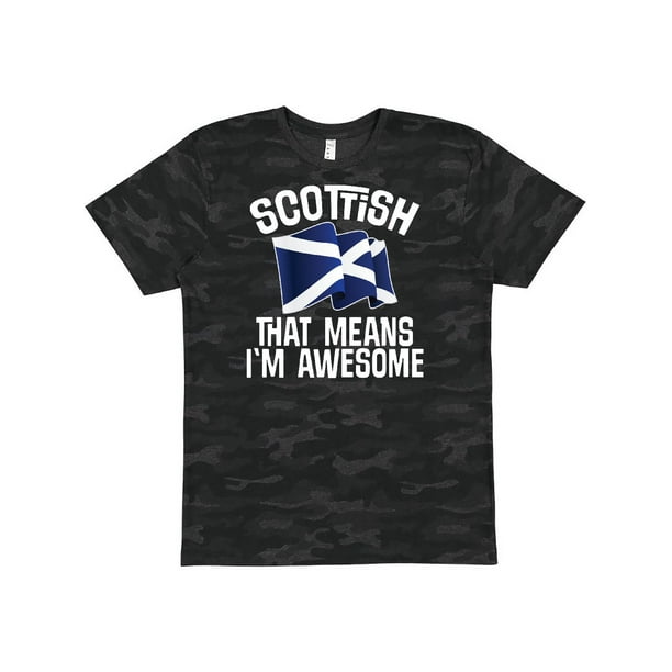 Scotland Text Flag Scottish Emblem Adults Unisex Mens T Shirt